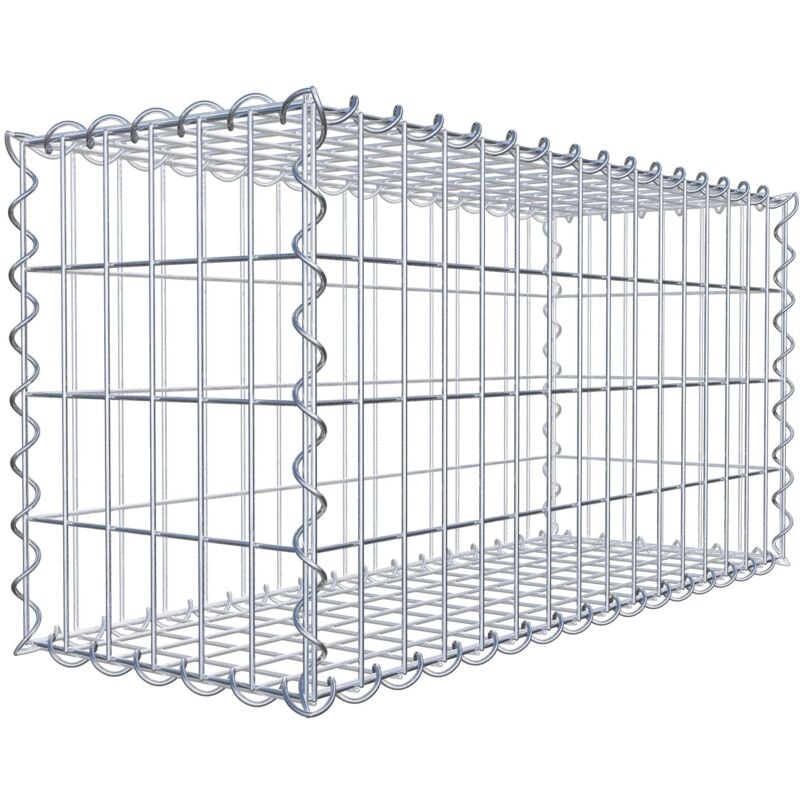 Gabion 80 cm x 40 cm x 30 cm (l x h x p). mailles 5 x 10 cm. Spirale - Made in Germany - Gabiondeco