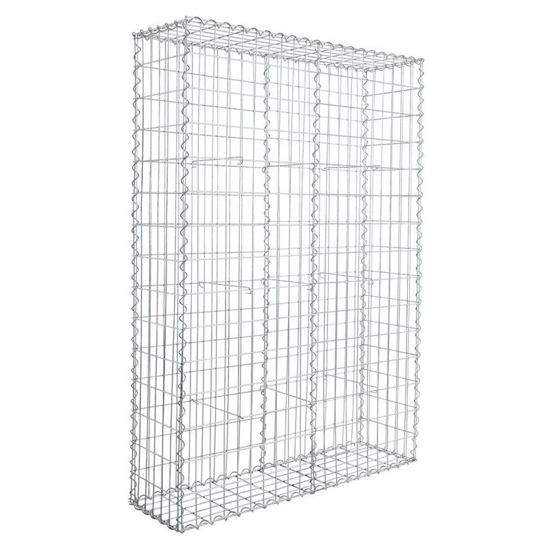 Estexo - Gabion à pierres en métal galvanisé 100 x 200 x 30 cm