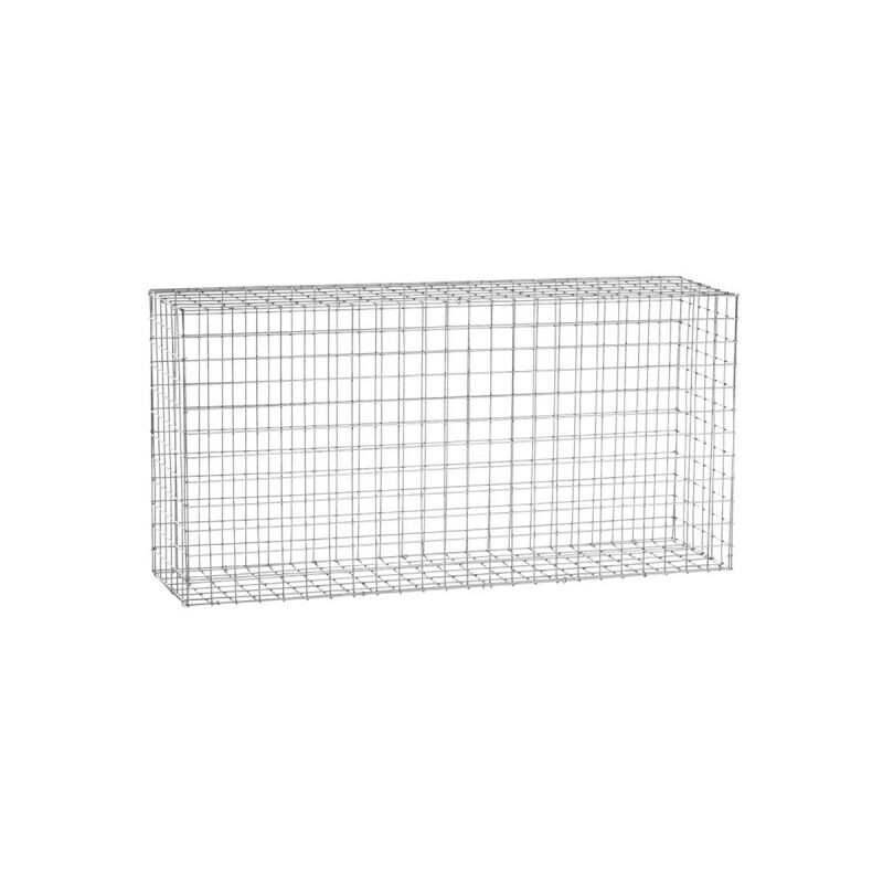 Gabion acier galvanisé L120 x H60 x Pr.30 cm tirants et crampons inclus