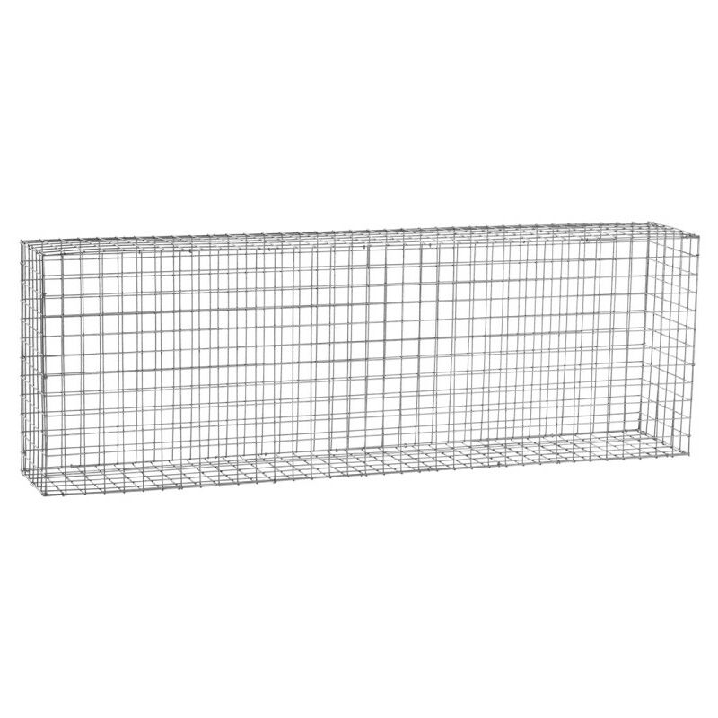 Easycloture - Gabion acier galvanisé L180 x H60 x Pr.30 cm tirants et crampons inclus