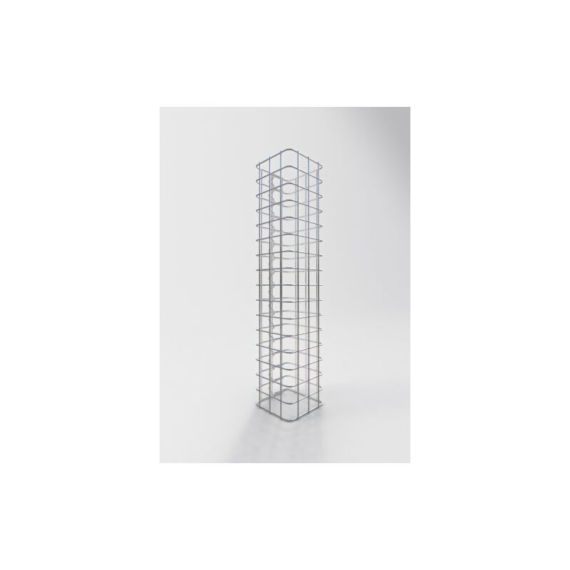 Gabion column angular 17 cm x 17 cm, 80 cm height, mesh 5 cm x 5 cm