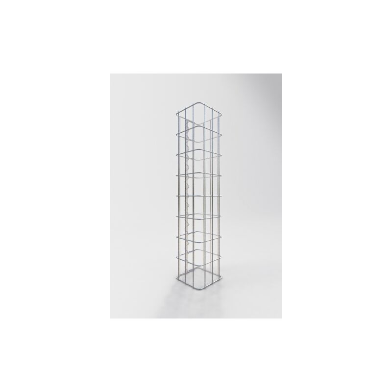 Gabion column angular 17 cm x 17 cm, 80 cm height, mesh 5 x 10 cm