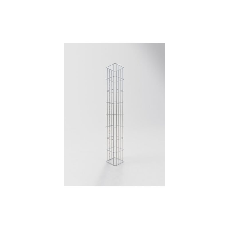 Gabion column angular 22 cm x 22 cm, 160 cm height, mesh 5 cm x 20 cm