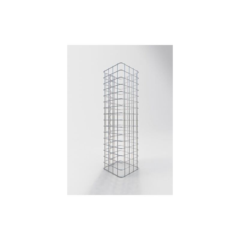Gabion column angular 22 cm x 22 cm, 80 cm height, mesh 5 cm x 5 cm
