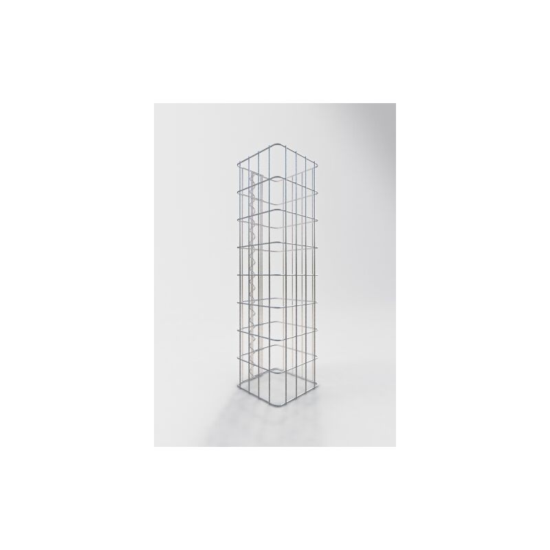 Gabion column angular 22 cm x 22 cm, 80 cm height, mesh 5 x 10 cm