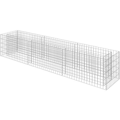Gabion Planter Galvanised Steel 270x50x50 cm
