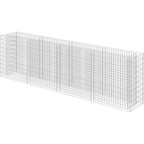 Gabion Planter Galvanised Steel 360x50x100 cm