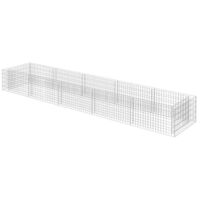 Gabion Planter Galvanised Steel 450x90x50 cm