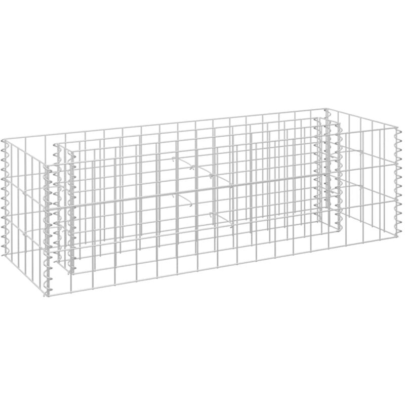 Vidaxl - Gabion Raised Bed Galvanised Steel 90x30x30 Cm