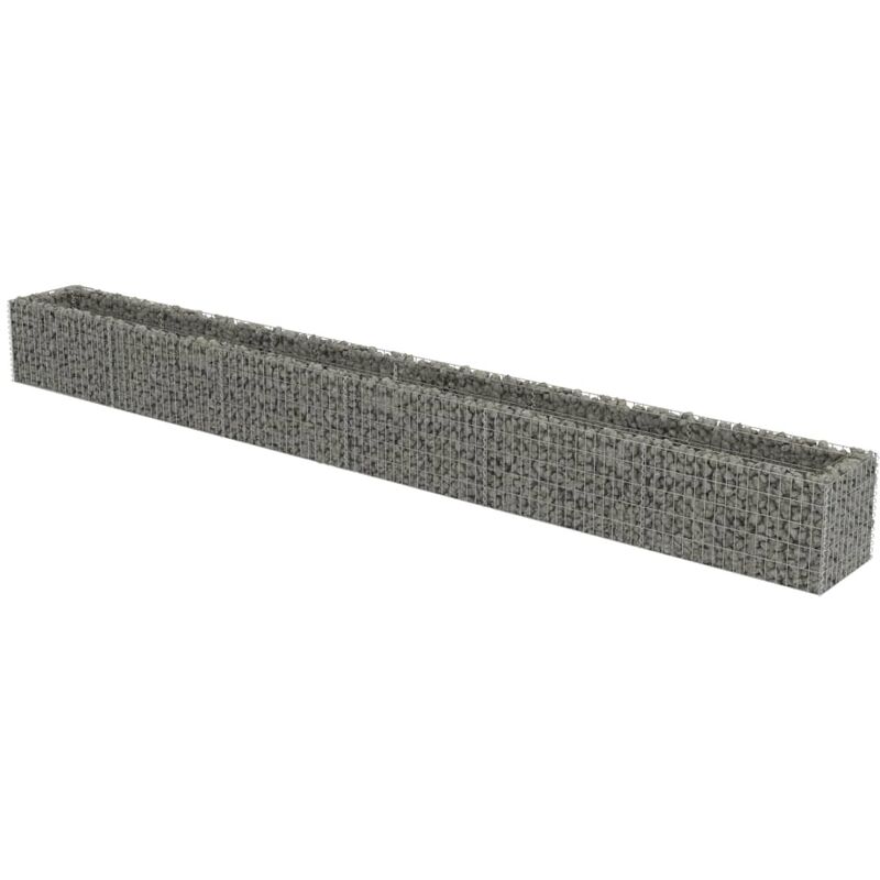 Gabion Raised Bed Galvanised Steel 540x50x50 cm vidaXL