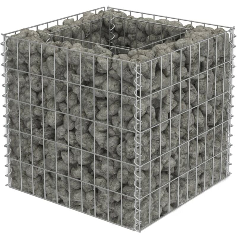 Vidaxl - Gabion Raised Bed Galvanised Steel 50x50x50 cm