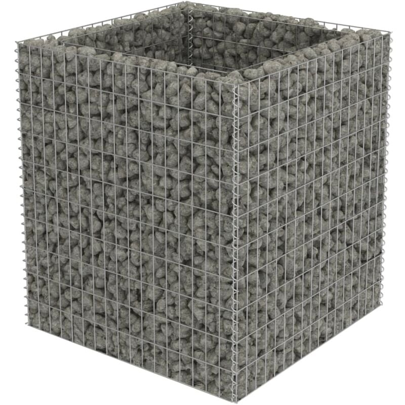 Vidaxl - Gabion Raised Bed Galvanised Steel 90x90x100 cm