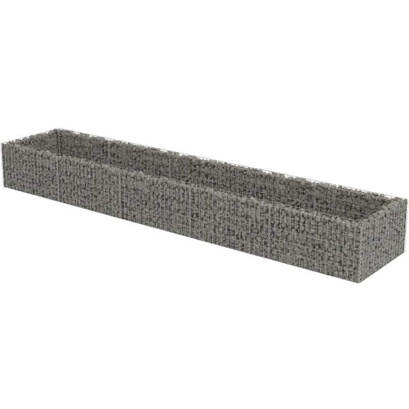 Vidaxl - Gabion Raised Bed Galvanised Steel 450x90x50 cm