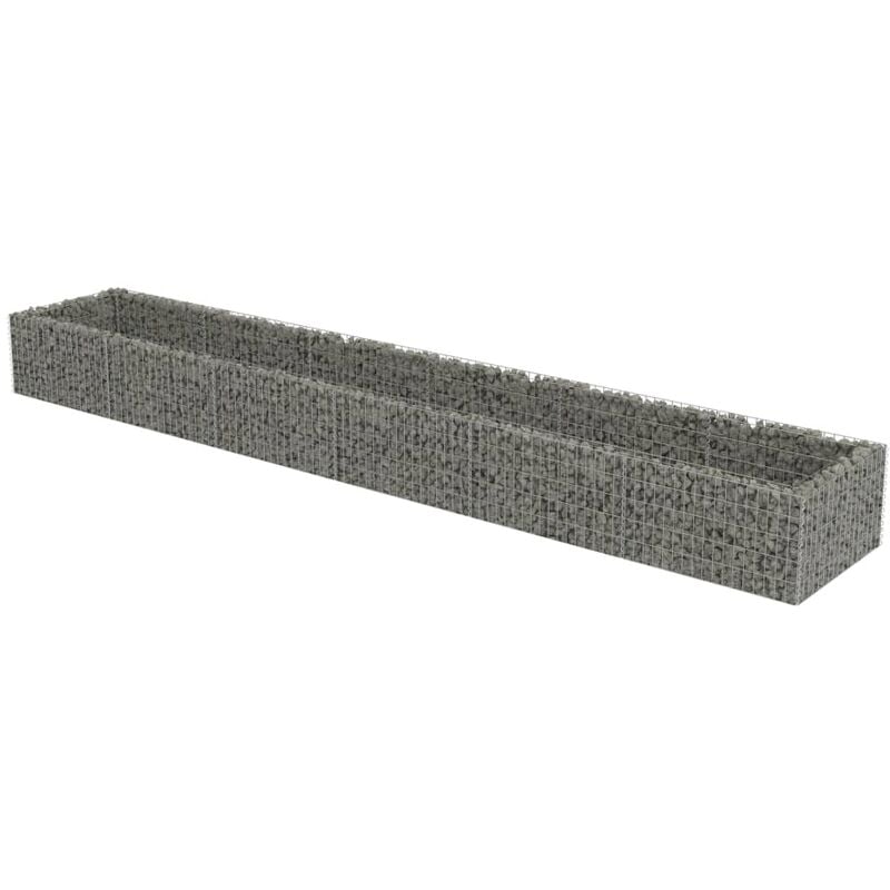 Vidaxl - Gabion Raised Bed Galvanised Steel 540x90x50 cm