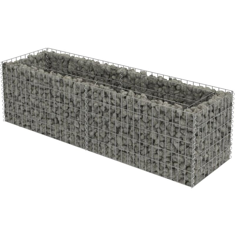 Vidaxl - Gabion Raised Bed Galvanised Steel 180x50x50 cm