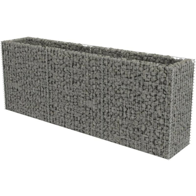 Vidaxl - Gabion Raised Bed Galvanised Steel 270x50x100 cm