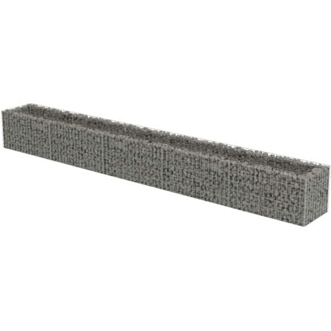 Gabion Raised Bed Galvanised Steel 450x50x50 cm