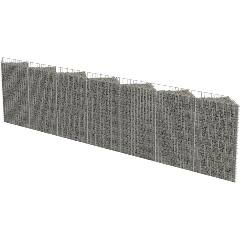 Gabion Wall Galvanised Steel 450x30x100 cm vidaXL