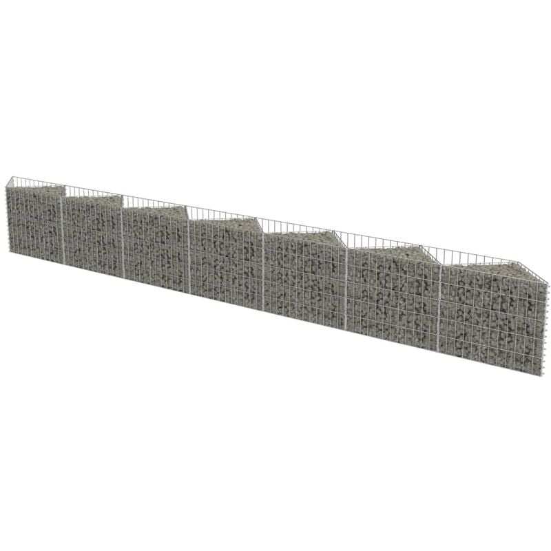 Vidaxl - Gabion Wall Galvanised Steel 450x30x50 cm