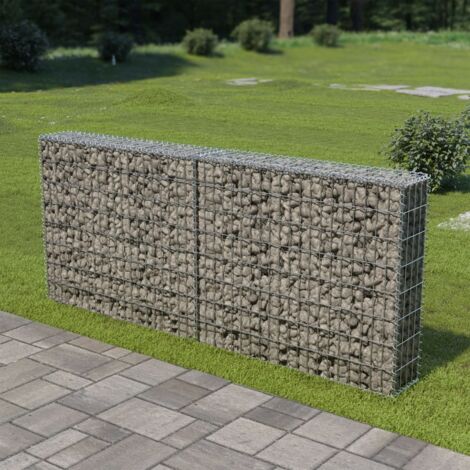 SWEIKO Gabion Wall with Covers Galvanised Steel 200x20x85 cm VDTD05483