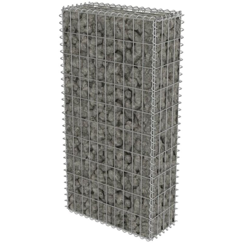 Vidaxl - Gabion Wall with Covers Galvanised Steel 50x20x100 cm