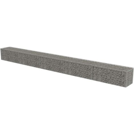 Gabion Wall with Covers Galvanised Steel 600x50x50 cm