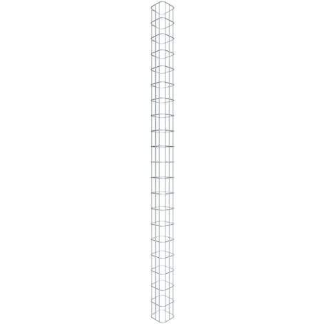 Gabiondeco - Colonne de Gabion carrà©e. 17 cm x 17 cm. mailles 5 x 10 cm - hauteur : 200 cm - Made in Germany