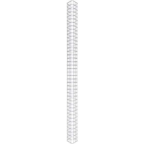 Gabiondeco - Colonne de Gabion carrà©e. 17 cm x 17 cm. mailles 5 x 5 cm - hauteur : 200 cm - Made in Germany