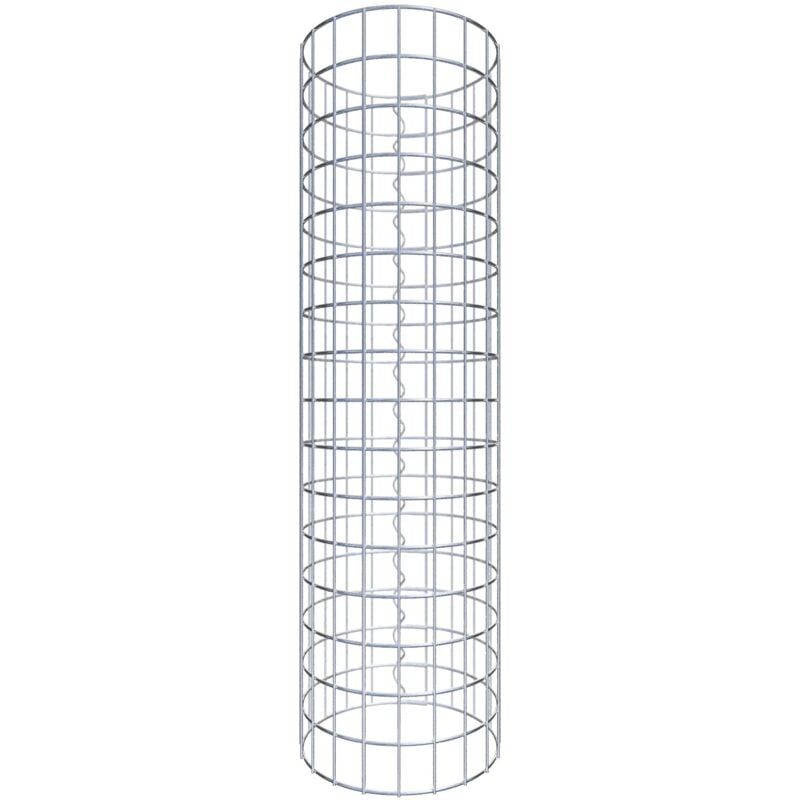 Gabiondeco - Colonne de Gabion ronde. diamètre 32 cm. maille 5 x 5 cm - Hauteur : 80 cm - Made in Germany