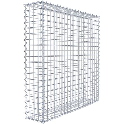 Gabiondeco - Gabion 100 cm x 100 cm x 20 cm (L x H x P). mailles 5 x 5 cm. Spirale - Made in Germany