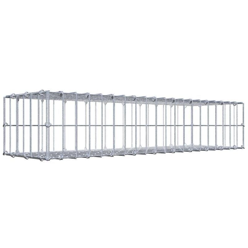 Gabiondeco - Gabion 100 cm x 20 cm x 30 cm (l x h x p). mailles 5 x 10 cm. Fermeture par anneaux en c - Made in Germany