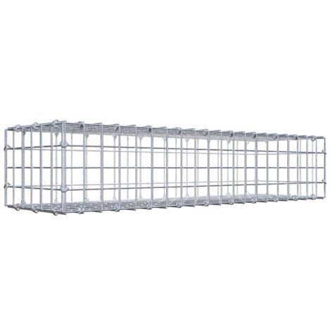 Gabiondeco - Gabion 100 cm x 20 cm x 30 cm (L x H x P). mailles 5 x 5 cm. Fermeture par anneaux en c  - Made in Germany