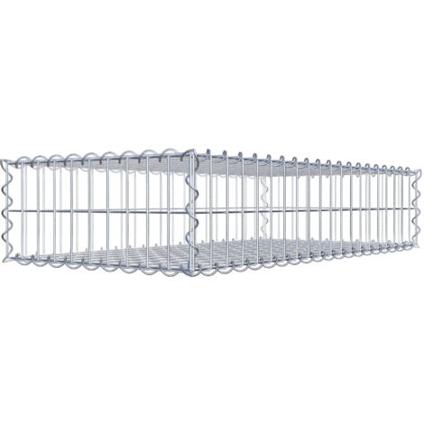 Gabiondeco - Gabion 100 cm x 20 cm x 50 cm (L x H x P). mailles 5 x 10 cm. Spirale - Made in Germany