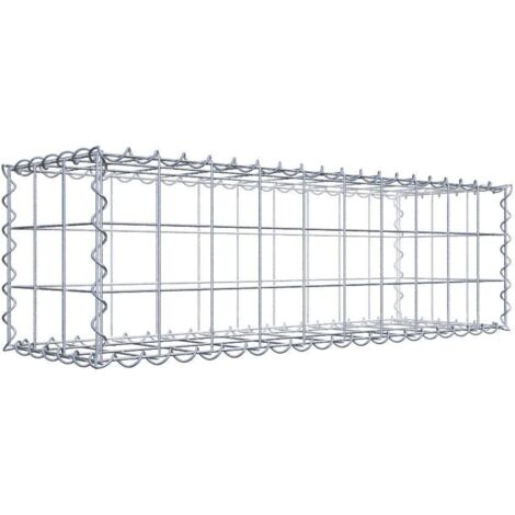 Gabiondeco - Gabion 100 cm x 30 cm x 30 cm (L x H x P). mailles 10 x 10 cm. Spirale - Made in Germany