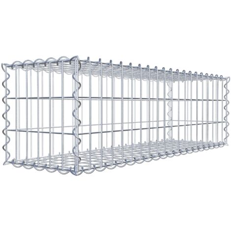 Gabiondeco - Gabion 100 cm x 30 cm x 30 cm (L x H x P). mailles 5 x 10 cm. Spirale - Made in Germany