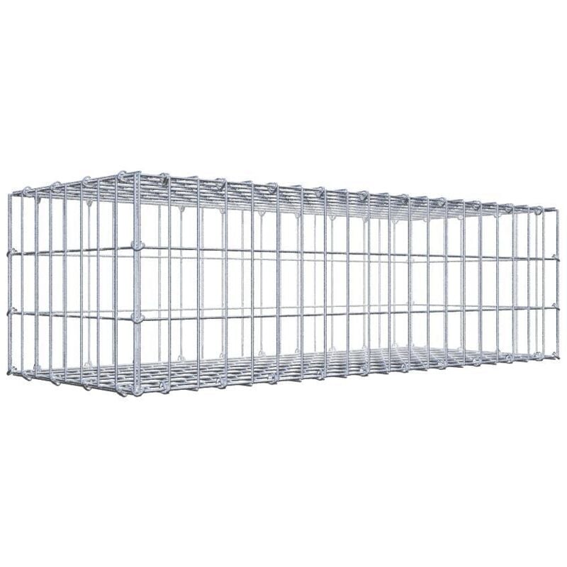 Gabiondeco - Gabion 100 cm x 30 cm x 40 cm (l x h x p). mailles 5 x 10 cm. Fermeture par anneaux en c - Made in Germany