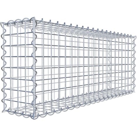 Gabiondeco - Gabion 100 cm x 40 cm x 20 cm (L x H x P). mailles 5 x 5 cm. Spirale - Made in Germany