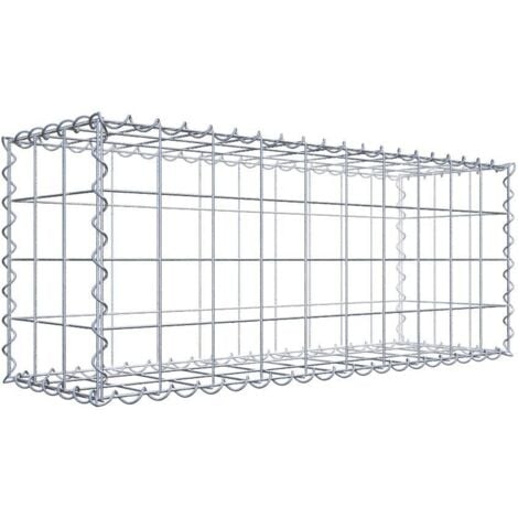 Gabiondeco - Gabion 100 cm x 40 cm x 30 cm (L x H x P). mailles 10 x 10 cm. Spirale - Made in Germany
