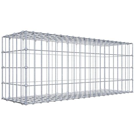 Gabiondeco - Gabion 100 cm x 40 cm x 30 cm (L x H x P). mailles 5 x 10 cm. Fermeture par anneaux en c  - Made in Germany