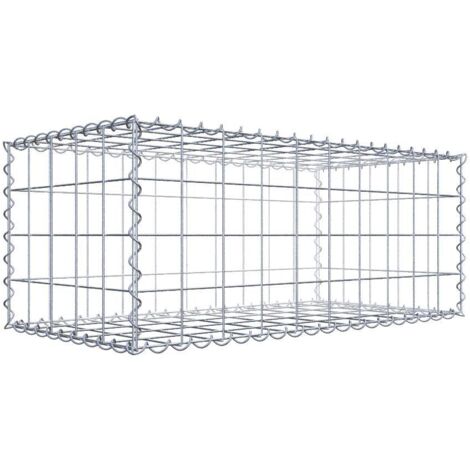Gabiondeco - Gabion 100 cm x 40 cm x 50 cm (L x H x P). mailles 10 x 10 cm. Spirale - Made in Germany