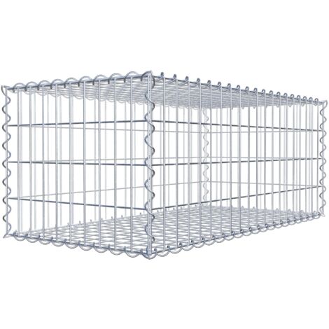 Gabiondeco - Gabion 100 cm x 40 cm x 50 cm (L x H x P). mailles 5 x 10 cm. Spirale - Made in Germany