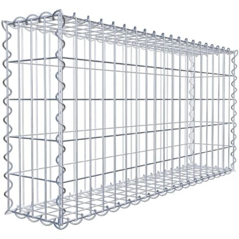 Gabiondeco - Gabion 100 cm x 50 cm x 20 cm (L x H x P). mailles 5 x 10 cm. Spirale - Made in Germany