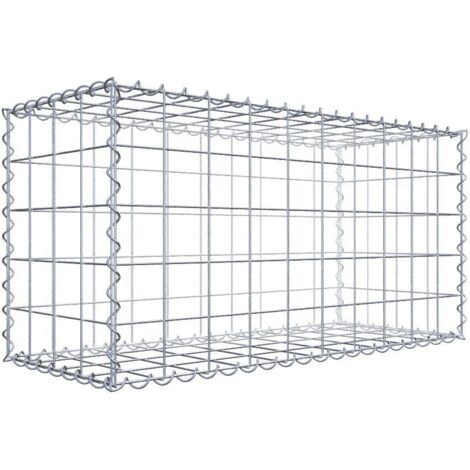 Gabiondeco - Gabion 100 cm x 50 cm x 40 cm (L x H x P). mailles 10 x 10 cm. Spirale - Made in Germany