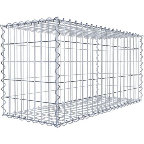 Gabiondeco - Gabion 100 cm x 50 cm x 40 cm (L x H x P). mailles 5 x 10 cm. Spirale - Made in Germany
