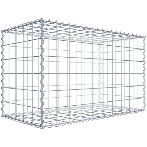 Gabiondeco - Gabion 100 cm x 60 cm x 50 cm (L x H x P). mailles 10 x 10 cm. Spirale - Made in Germany