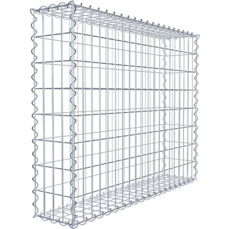 Gabiondeco - Gabion 100 cm x 80 cm x 20 cm (L x H x P). mailles 5 x 10 cm. Spirale - Made in Germany