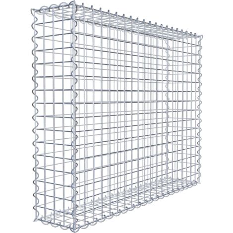 Gabiondeco - Gabion 100 cm x 80 cm x 20 cm (L x H x P). mailles 5 x 5 cm. Spirale - Made in Germany