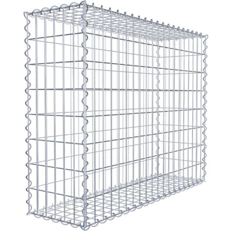 Gabiondeco - Gabion 100 cm x 80 cm x 30 cm (L x H x P). mailles 5 x 10 cm. Spirale - Made in Germany