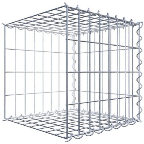 GabionDeco - Gabion 5 faces longueur 40 cm x 40 cm x 50 cm (L x H x P). mailles 5 x 10 cm. Spirales - Made in Germany