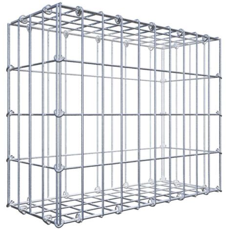 Gabiondeco - Gabion 50 cm x 40 cm x 20 cm (L x H x P). mailles 5 x 10 cm. Fermeture par anneaux en c  - Made in Germany